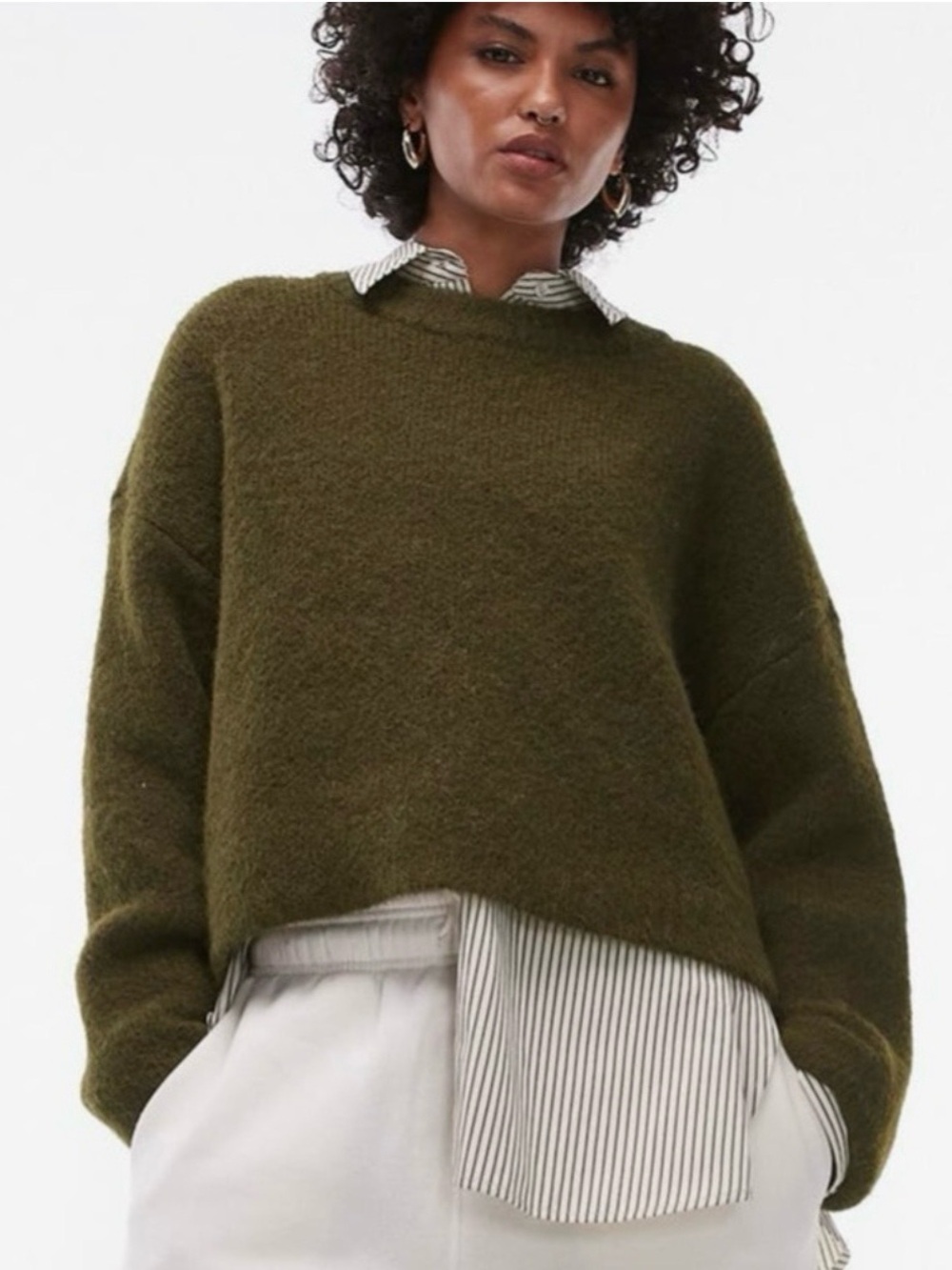 Topshop Fluffy Crewneck Sweater ~ NWT